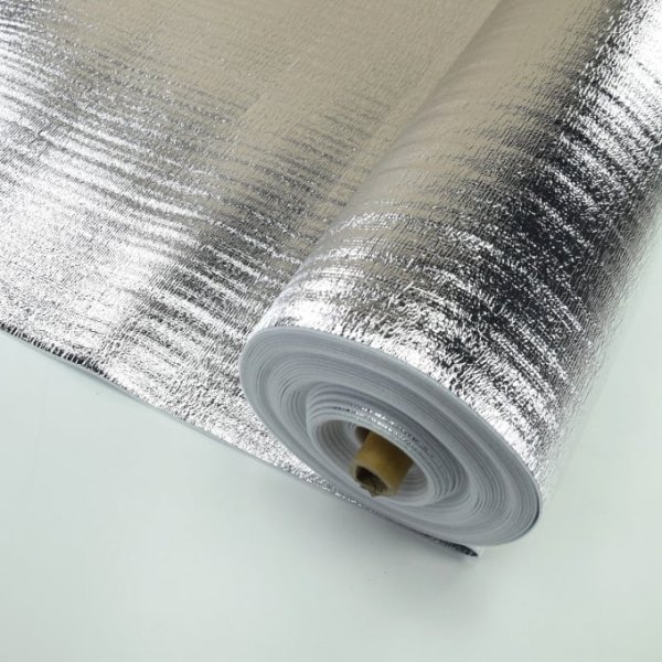 sous couche mousse pour parquet polyéthylène + pare vapeur aluminium 5 mm 50m² rouleau sous couche mousse pour parquet polyéthylène + pare vapeur aluminium 5 mm 50m² rouleau